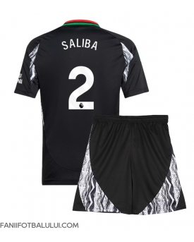 Arsenal William Saliba #2 Echipament de Fotbal Replică 2024-25 Copii Deplasare (+ Șorturi)